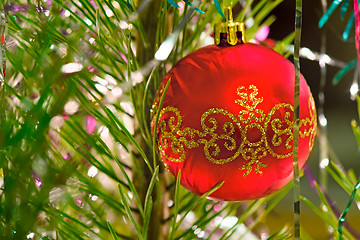 Image showing 	Beautiful decorations for the Christmas tree