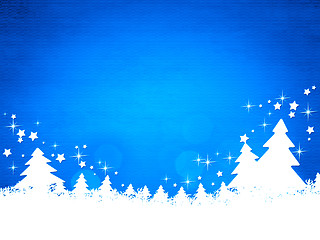 Image showing blue christmas background