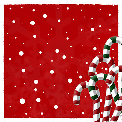 Image showing Candy Cane Background