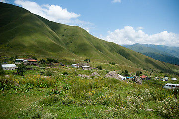 Image showing Mountain village in Georgia