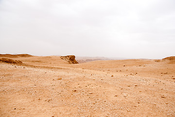 Image showing Travel in stone desert hiking activity adventure