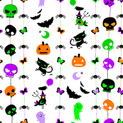 Image showing halloween seamless pattern