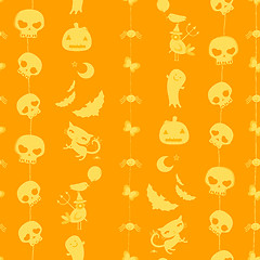 Image showing halloween seamless pattern