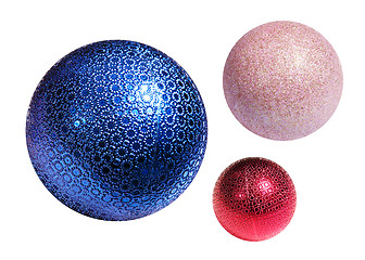 Image showing Christmas color spheres