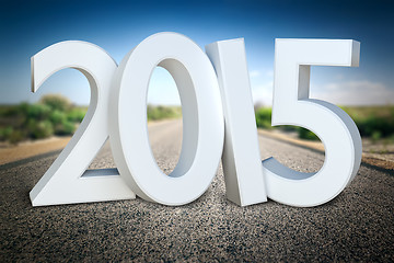 Image showing road to horizon 2015