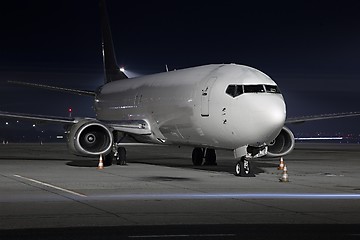 Image showing Plane at night