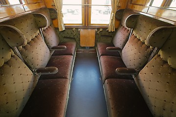 Image showing Vintage Train Interior