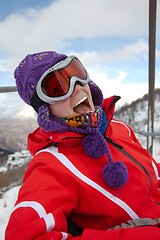 Image showing Skier Portrait