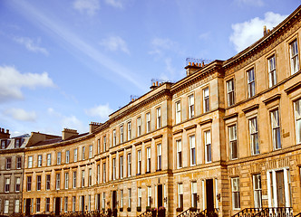 Image showing Retro look Terraced Houses