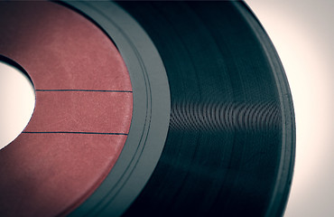 Image showing Retro look Vinyl record