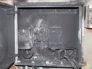 Image showing Panelboard damaged by surge