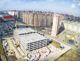 Image showing Construction of shopping center in Tyumen