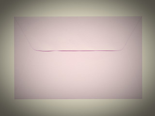 Image showing Retro letter envelope