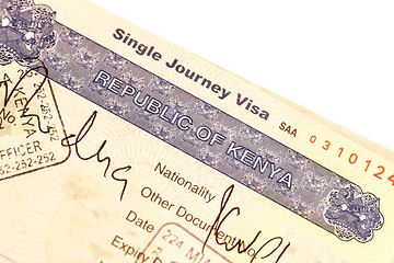 Image showing Kenya visa