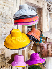 Image showing Colored hats