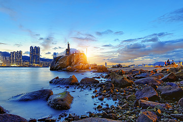 Image showing Hong Kong Sunset