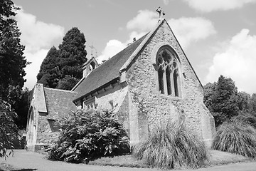 Image showing Small chapel in Lyndhurst in the New Forest