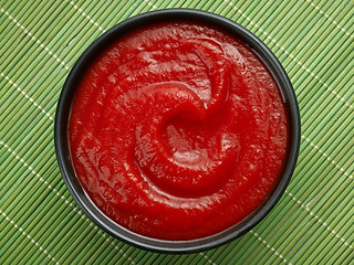 Image showing bowl of ketchup or tomato sauce