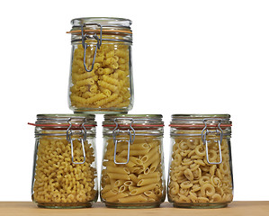 Image showing jars with italian pasta