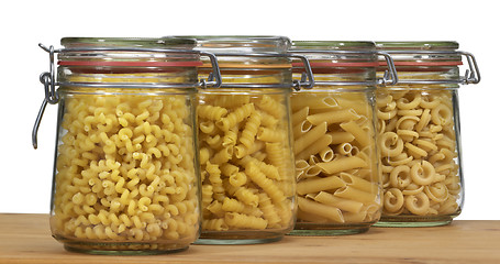 Image showing jars with italian pasta
