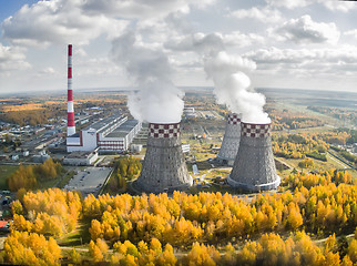 Image showing City Energy and Warm Power Plant. Tyumen. Russia