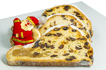 Image showing German christmas stollen