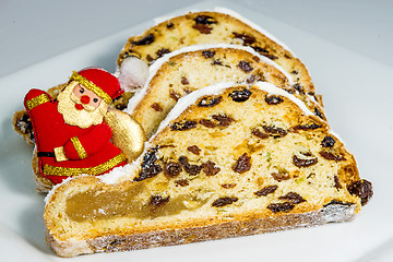 Image showing German christmas stollen