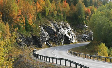 Image showing Highway in the autumn