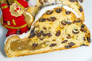 Image showing German christmas stollen