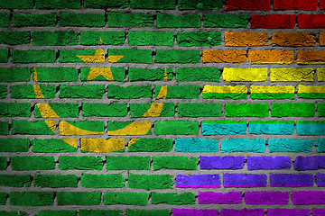 Image showing Dark brick wall - LGBT rights - Mauritania