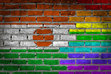 Image showing Dark brick wall - LGBT rights - Niger