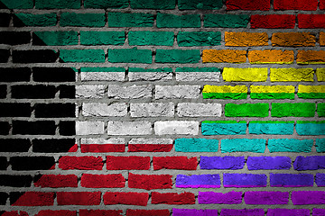 Image showing Dark brick wall - LGBT rights - Kuwait