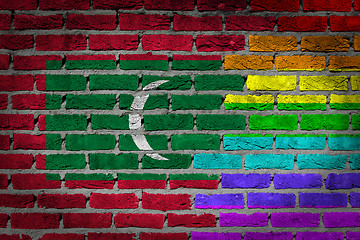 Image showing Dark brick wall - LGBT rights - Maldives