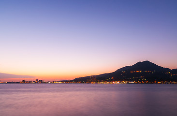 Image showing Harbour City at Dusk