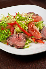 Image showing beef salad