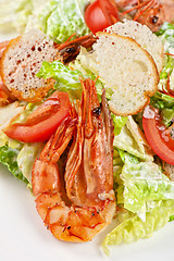 Image showing Tasty shrimp salad