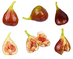 Image showing Set of fresh fig