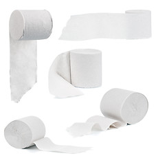 Image showing Set of toilet paper