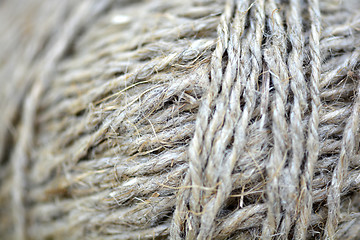 Image showing an extreme close up of a ball of string texture