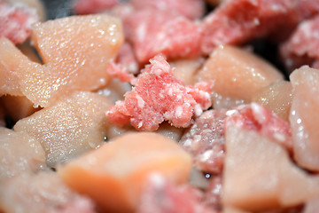 Image showing fresh beef piece in closeup