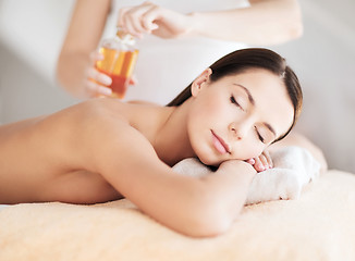 Image showing beautiful woman in spa