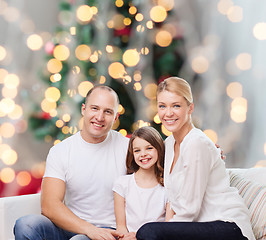 Image showing happy family at home