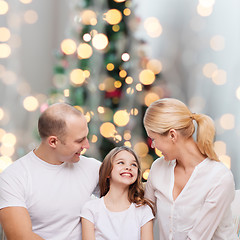 Image showing happy family at home