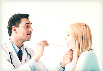 Image showing male doctor with patient