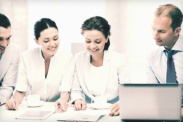 Image showing business team having discussion in office