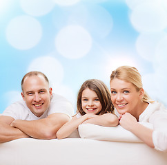 Image showing happy family at home