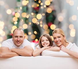 Image showing happy family at home