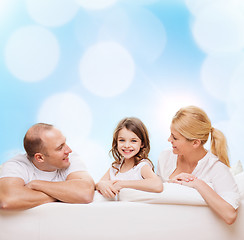 Image showing happy family at home