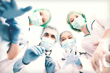 Image showing group of doctors in operating room