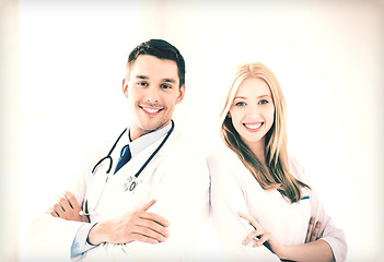 Image showing two young attractive doctors